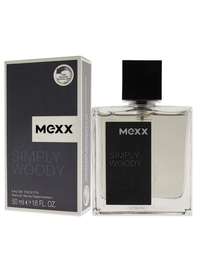 Mexx Simply Woody Eau de Toilette Spray, 1.6 Fl Oz