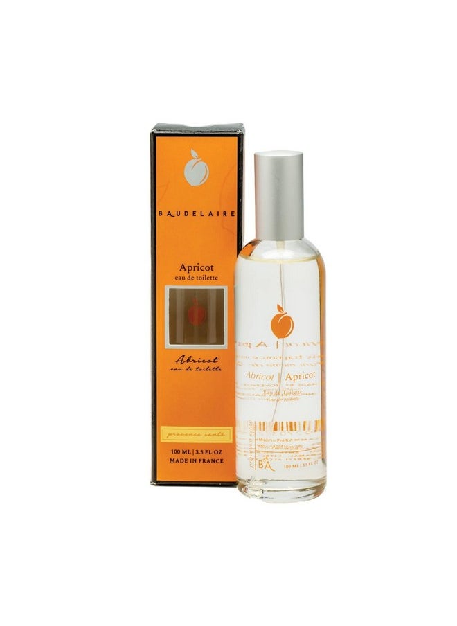 Provence Sante Eau de Toilette Spray - Luxury Fragrance Gift Pefume EDT Scented Long Lasting Fragrant Spray Bottle Made in France 3.5 Oz (Apricot)