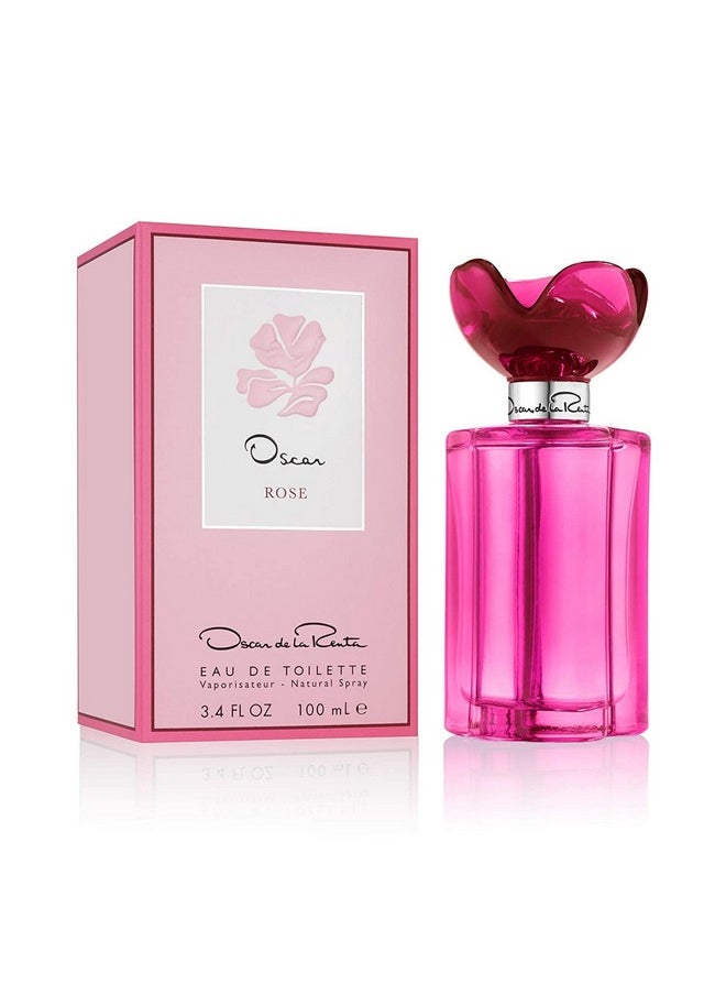 Oscar de la Renta Oscar Collection Rose Eau de Toilette Perfume Spray for Women, 3.4 Fl. Oz.