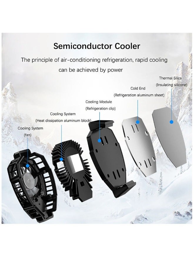 Portable Mobile Phone Cooling Phone Cooler Fan Quickly Cooling