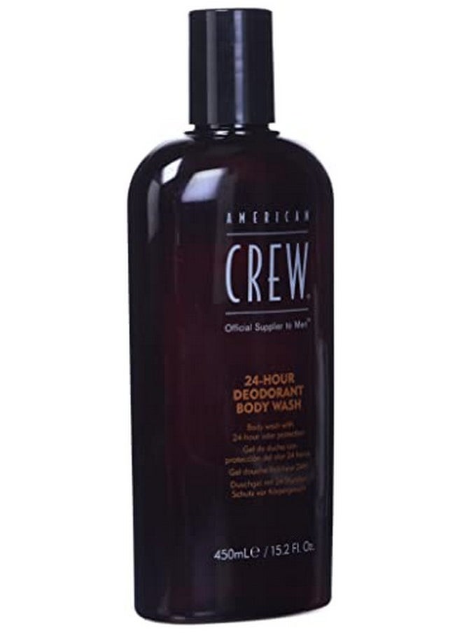 American Crew Men's Body Wash, Body Wash with 24 Hour Odor Protection, Deodorant Body Wash, 15.2 Fl Oz