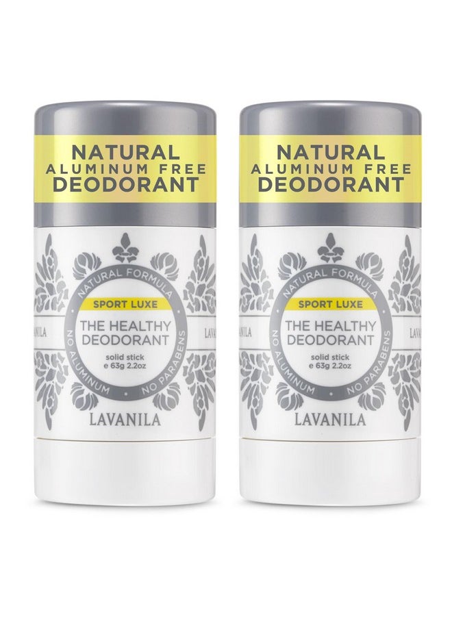 Lavanila - The Healthy Deodorant. Aluminum-Free, Vegan, Clean, and Natural - Sport Luxe (Sport Luxe, 2.2 Ounce Pack of 2)