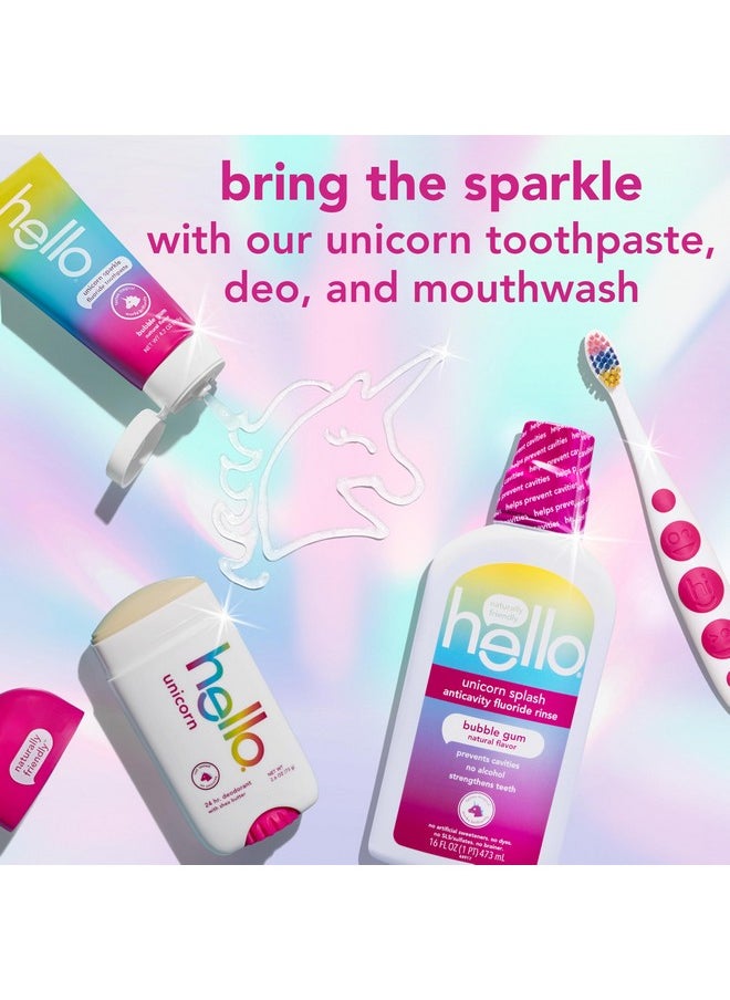 hello Unicorn Aluminum Free Deodorant for Women, Girls, Safe for Kids, Dermatologically tested, Natural Fragrance, 2 Pack