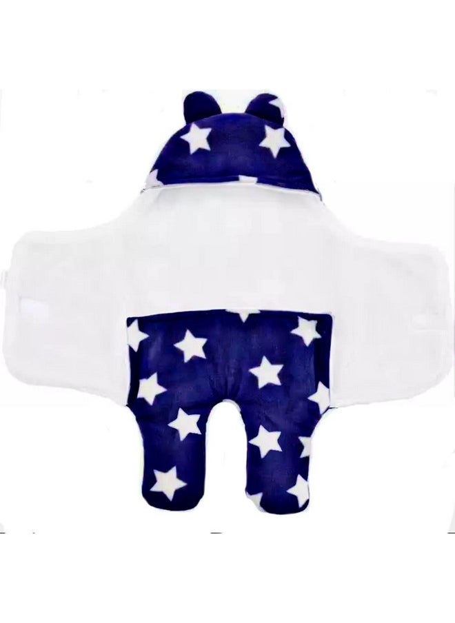 BRANDONN Baby Blankets New Born Combo Pack of Wearable Blanket and Star Wrapper for Baby Boys and Baby Girls Pack of 2