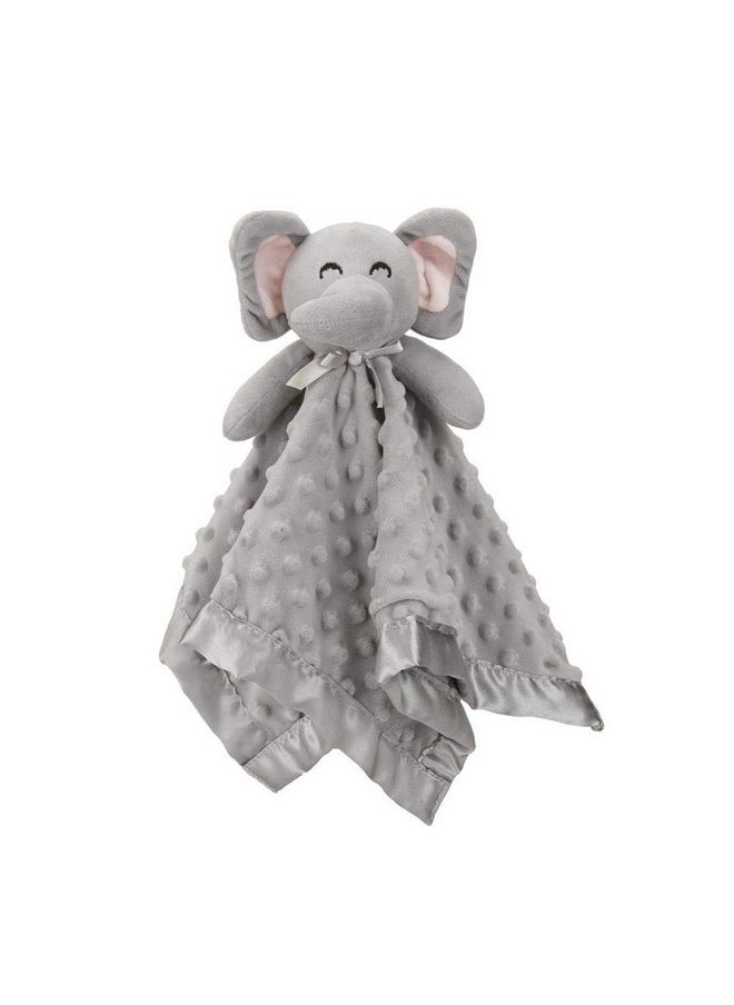 Pro Goleem Elephant Security Blanket, Soft Lovey Unisex Lovie Baby Gifts for Newborn Boys and Girls Snuggle Toy Stuffed Animal Grey 16 Inch