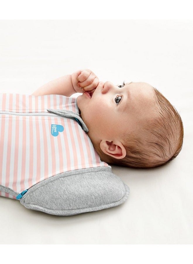 Love to Dream Swaddle Up Transition Swaddle, Patented Zip-Off Wings, Gently Help Baby Transition from Being Swaddled to Arms Free When Showing Signs of Rolling, 1.0 TOG, 19-24 lbs, Pink