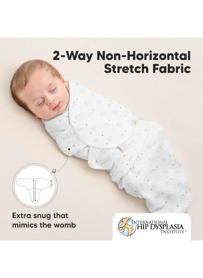 KeaBabies 3-Pack Organic Baby Swaddle Sleep Sacks - Newborn Swaddle Sack, Ergonomic Baby Swaddles 0-3 Months, Swaddles for Newborns,Baby Sleep Sack,Baby Swaddle Blanket Wrap,Baby Essentials (Bunnies)