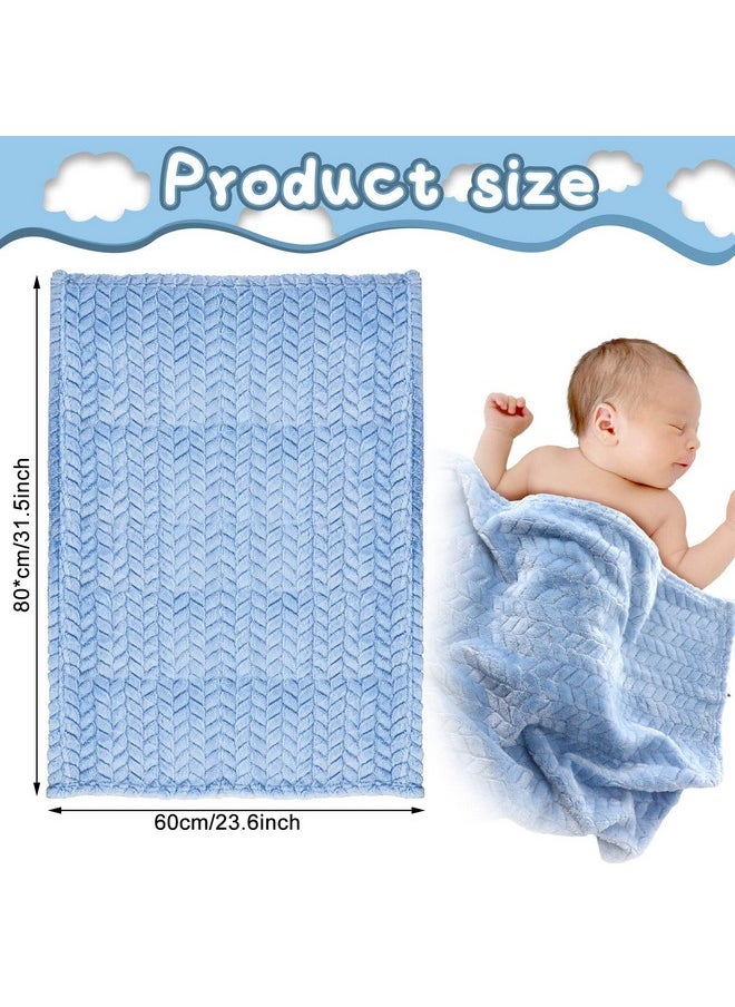 Frienda 4 Pcs Baby Fuzzy Blanket Fluffy Baby Blanket for Boys Girls Soft Warm Baby Receiving Blankets Nursery Bed Blanket Toddler Infant Newborn Receiving Blanket, 32 x 24 Inch (Elegant Color)