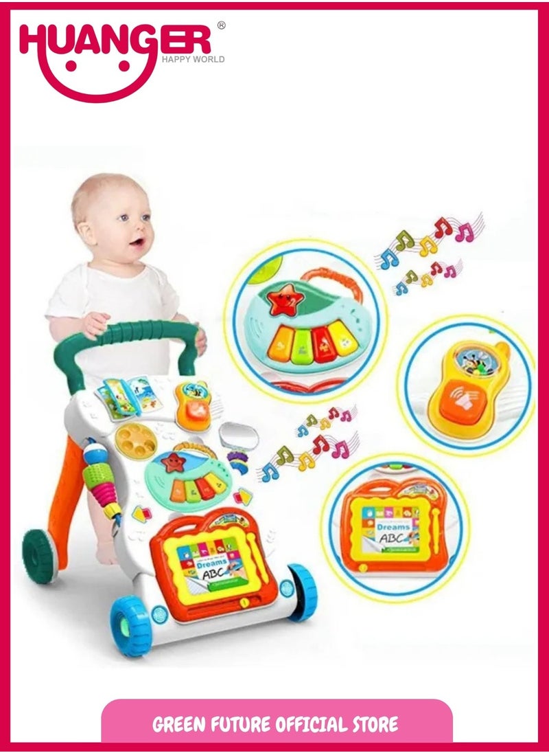 Baby Learning Walker & Activity for Toddlers Educational Toy for 1 Year Plus with Lights, Sounds, and Fun Features