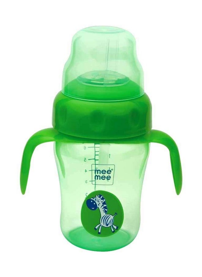 Mee Mee 2-in-1 Spout & Straw Sipper Cup (Green) - 150 ml