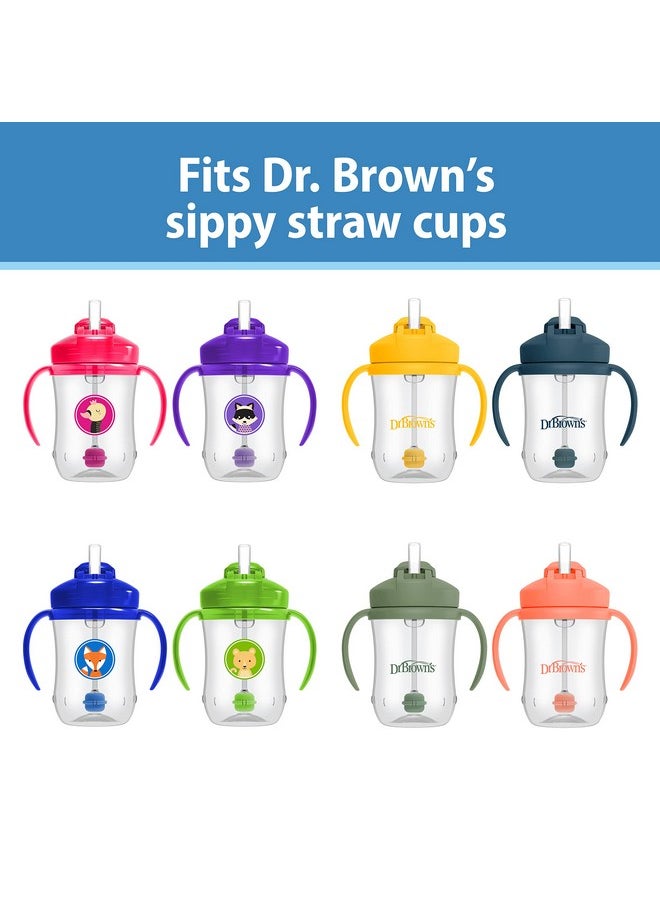 Dr. Brown's Baby's First Straw Cup Straw Replacement Kit with One Straw and One Cleaning Brush, BPA Free