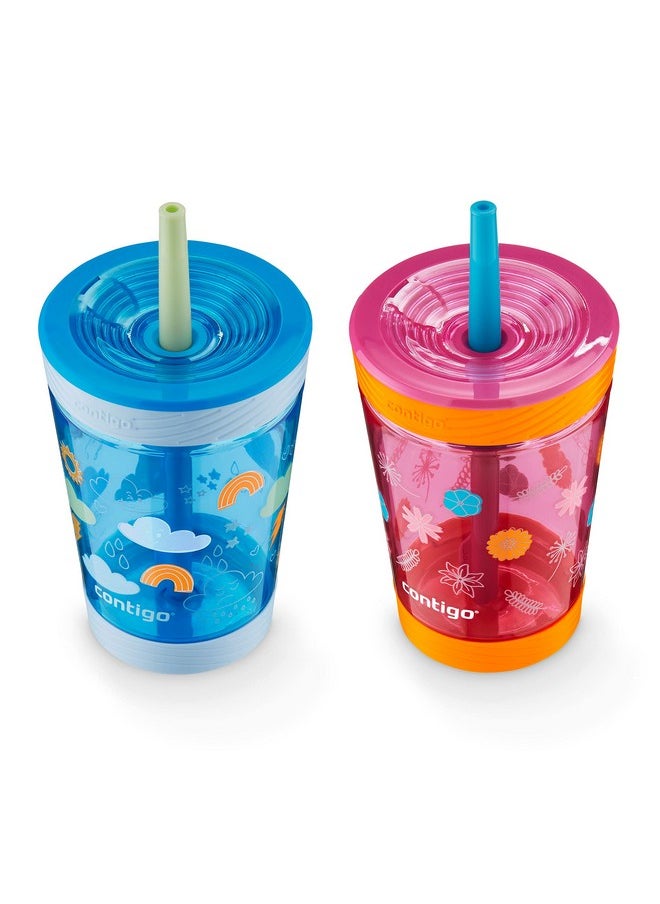 Contigo Kids Spill-Proof Tumbler with Straw, 14 oz., 2 Pack