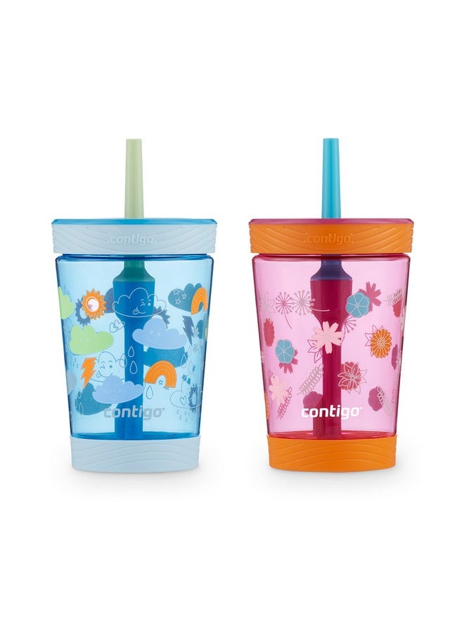 Contigo Kids Spill-Proof Tumbler with Straw, 14 oz., 2 Pack