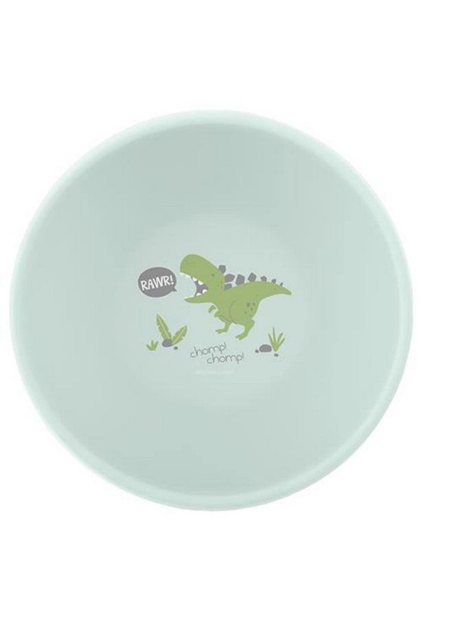 Stephen Joseph Silicone Bowls Dino Design, Self- Feeding, Easy to Carry, BPA Free, Baby Dinner Bowl, Dishwasher Safe, Curved Sizes, Attractive Design