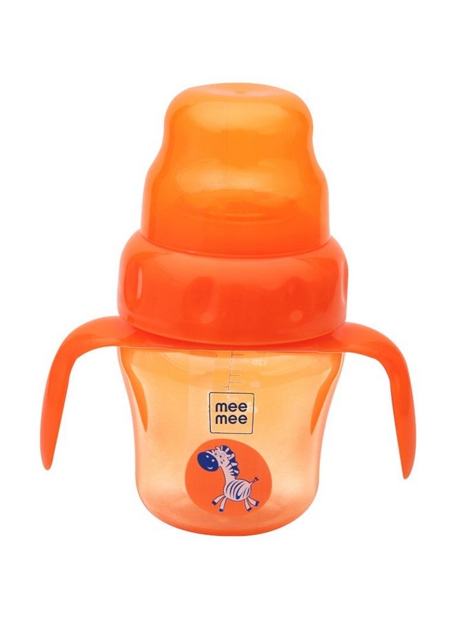 Mee Mee MM-3898 180 ml 2 in 1 Spout and Straw Sipper Cup (Orange)