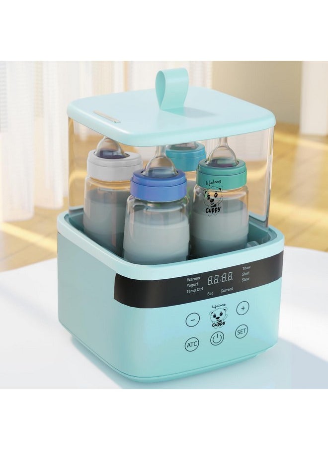 Lifelong Baby Sterilizer for Feeding Bottles - BPA Free Bottle Warmer for Babies-Bottle Sterilizer Machine -Newborn Baby Travel Essentials- Sterilizer - Capacity of 4 Baby Bottles-Bottle Sterilization