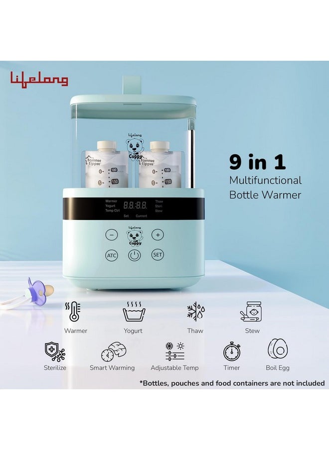 Lifelong Baby Sterilizer for Feeding Bottles - BPA Free Bottle Warmer for Babies-Bottle Sterilizer Machine -Newborn Baby Travel Essentials- Sterilizer - Capacity of 4 Baby Bottles-Bottle Sterilization