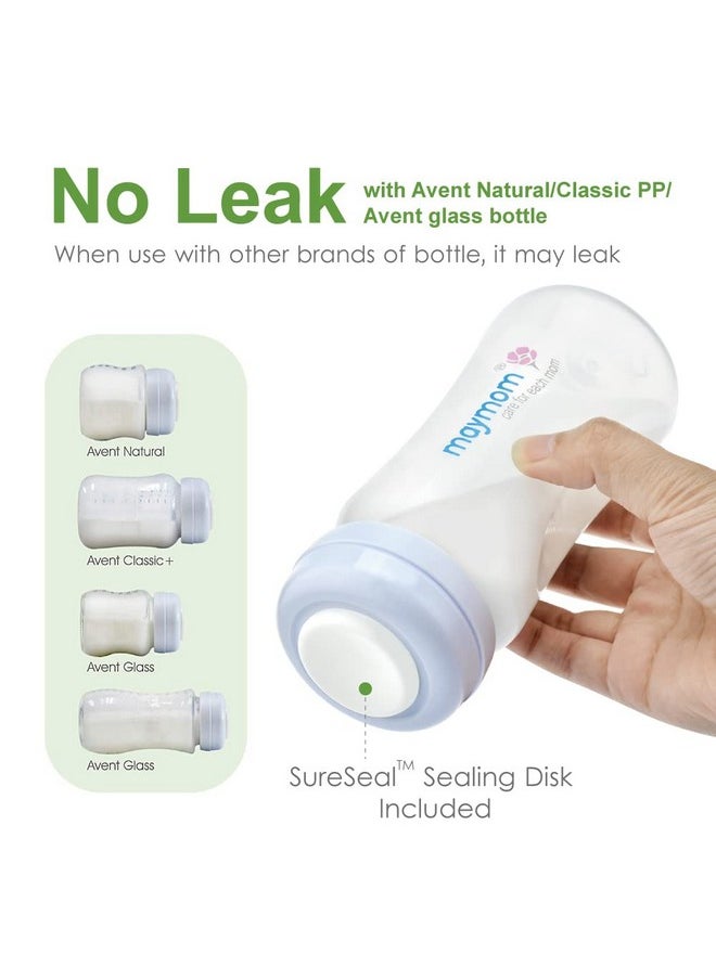 Wide Neck Breastmilk Collection n Storage Bottle 9oz; Re-markable SureSeal Disc. Fits Spectra S2 Spectra S1 Spectra 9 Plus and Avent Breastpump Replace Spectra Bottle, Avent Classic Natural Bottle