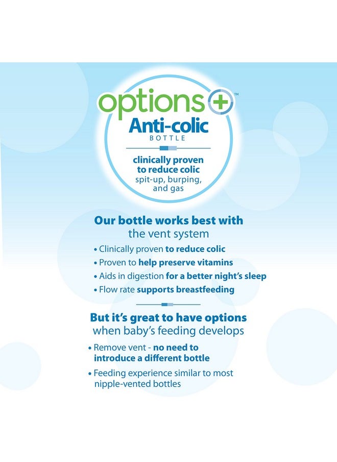 Dr. Brown’s Anti-Colic Options+ Wide-Neck Sippy Bottle Starter Kit, 9oz/270mL, with Level 3 Medium-Fast Flow Nipple and Soft 100% Silicone Sippy Spout, Green, BPA Free, 6m+, 2 Pack