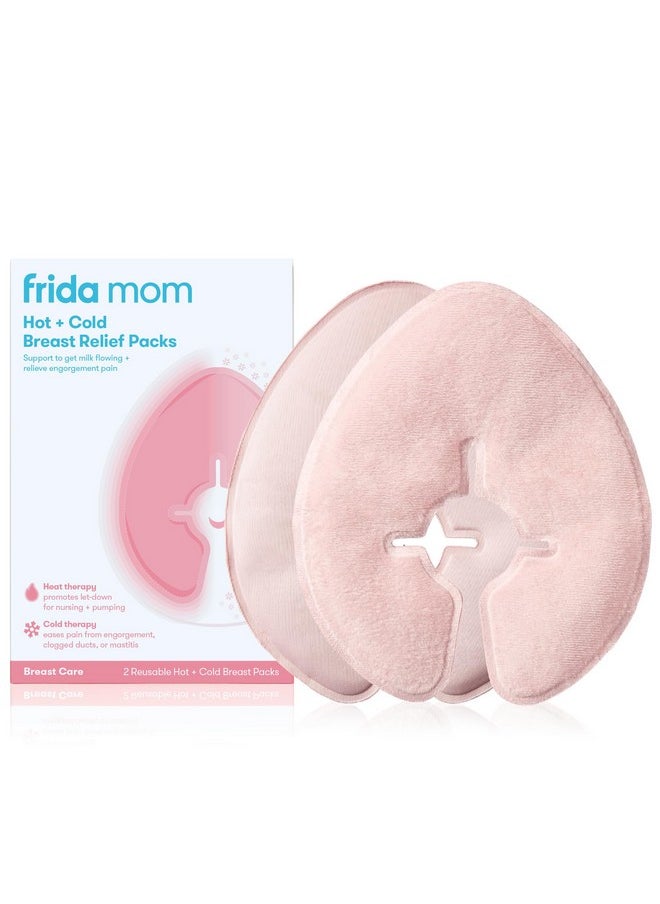 Frida Mom Breastfeeding Therapy Packs, Cold & Hot Therapy Packs, Breastfeeding Essentials for Pain Relief, Lactation Support, and Postpartum Recovery