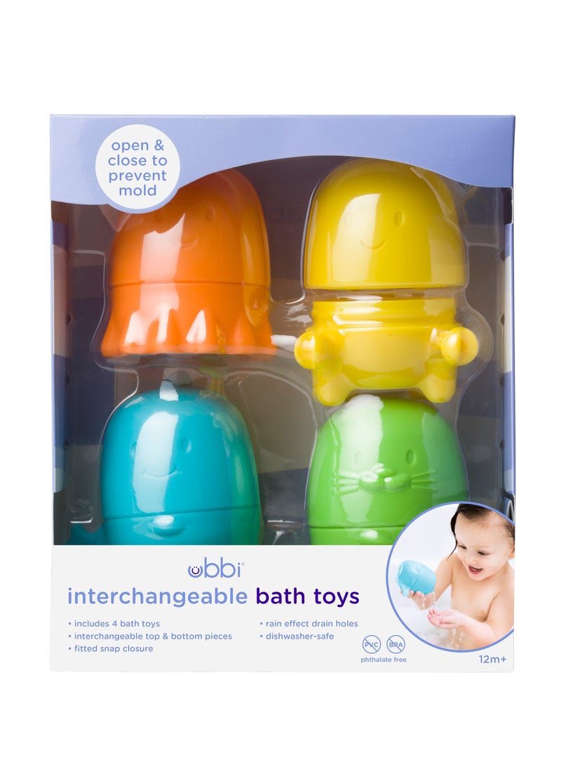 Ubbi - Interchangeable Bath Toys Multi