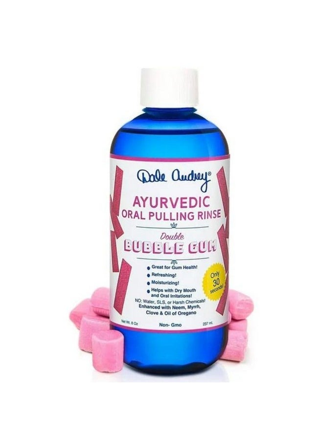 Dale Audrey Oil Pulling for Teeth and Gums | Made in USA Bubble Gum Flavored Organic Sesame Oil Pulling| Ayurvedic Oil Pulling Rinse to Whiten Your Teeth & Freshen Your Breath