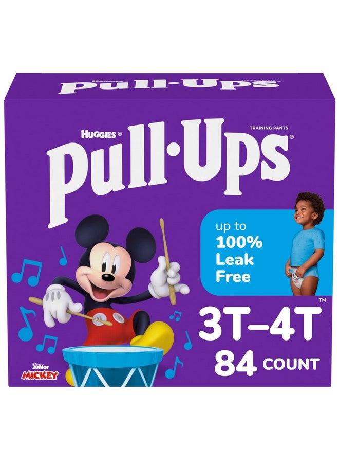 Pull-Ups Boys' Potty Training Pants, Size 3T-4T Training Underwear (32-40 lbs), 84 Count