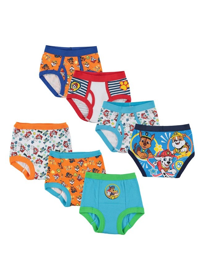 Paw Patrol Boys Toddler Potty Training Pant And Starter Kit With Stickers Tracking Chart In Sizes 18m, 2t, 3t, 4t Underwear, 7-pack Starter Kit (3 Training Pants+4 Briefs), 3T US