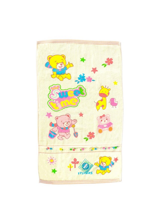 THE LITTLE LOOKERS Super Soft/High Absorbency Towel/Bath Towel / 100% Cotton Washcloth(450 Gsm) for New Born Baby/Infants/Toddlers (Pink & Lemon, 60x105 cm, Pack of 2)