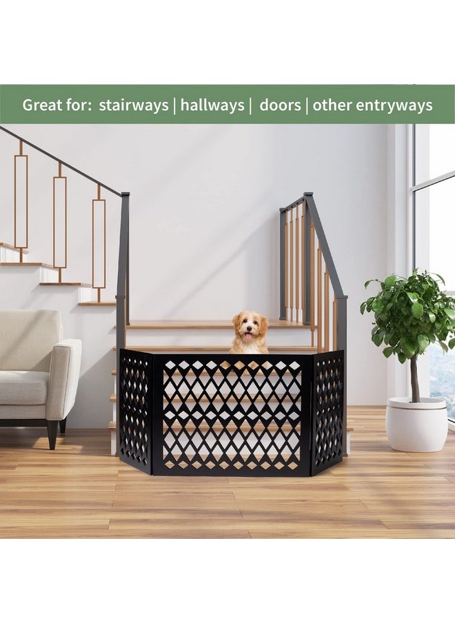 Free Standing Pet Gate | Pet Gate for Small Dogs | Free Standing Dog Gate for Stairs | Freestanding Dog Gates for Doorways | Freestanding Pet Gates | Width 23.5-47 inch | Height 18.75 inch (Diamond)