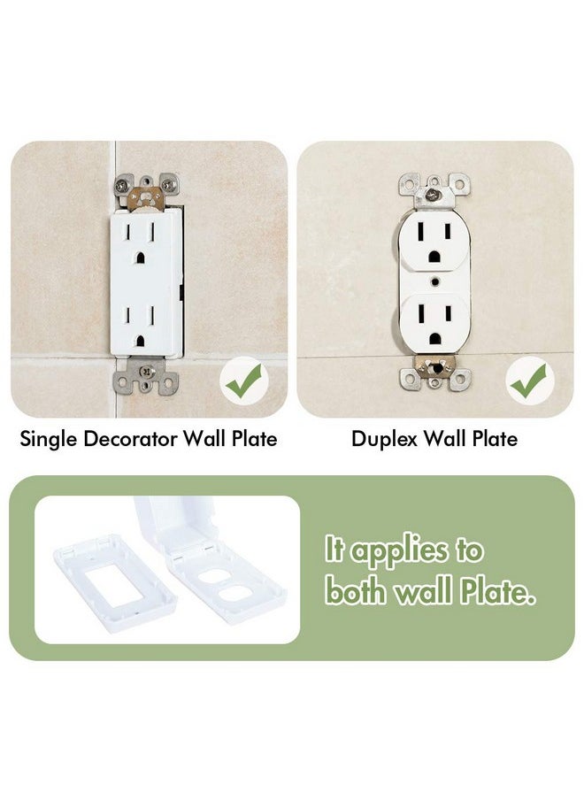 EUDEMON Baby Safety Electrical Outlet Cover Box Childproof Large Plug Cover for Babyproofing Outlets Easy to Install & Use (1 Pack,White)