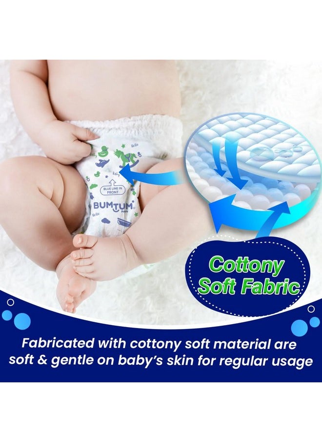 Baby Diaper Pants, Medium/M Size 64 Count, Double Layer Leakage Protection Infused With Aloe Vera, Cottony Soft High Absorb Technology