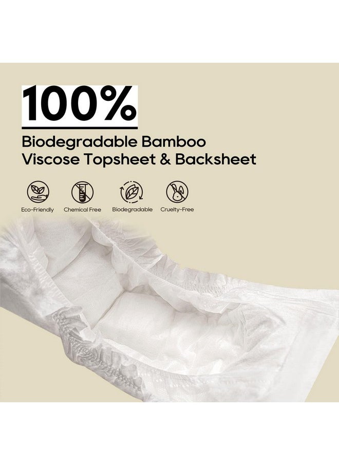 ECO BOOM Diapers, Viscose from Bamboo Diapers, Natural Soft Disposable Nappies for Infant, Size 2 Suitable for 6 to 16lb (Small - 102 Count)