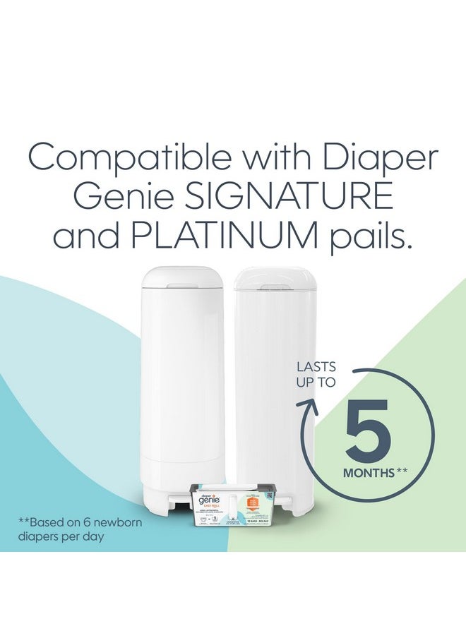 Diaper Genie Easy Roll Refill with 18 Bags | Lasts Up to 5 Months or Holds Up to 846 Newborn Diapers Per Refill