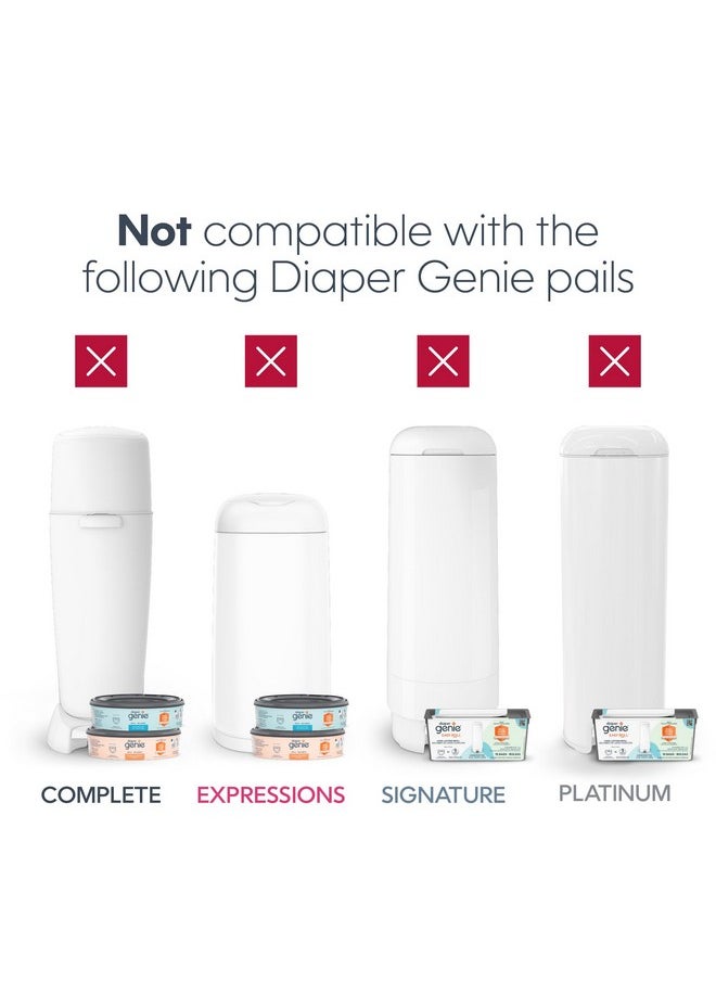 The Diaper Genie Jumbo Square Refill, with Continuous Film, can Hold up to 810 Newborn-Sized Diapers per Refill.