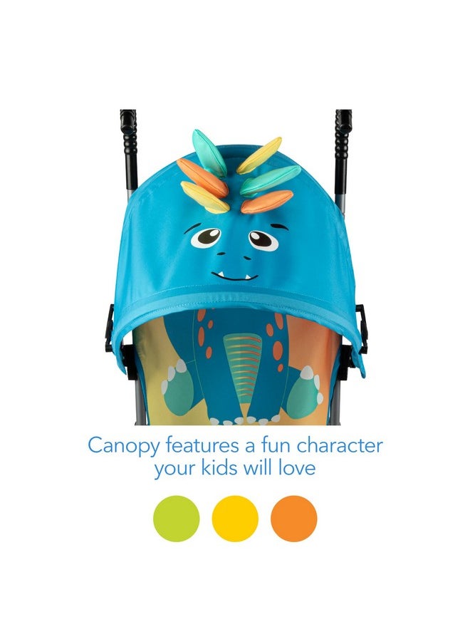 Cosco Character Umbrella Stroller, Easy to Store Anywhere with its Compact Umbrella fold, Stewie Stegosaurus