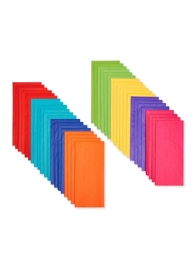 American Greetings 40 Sheet 20 in. x 20 in. Bold Colored Tissue Paper for Graduation, Birthdays and All Occasions