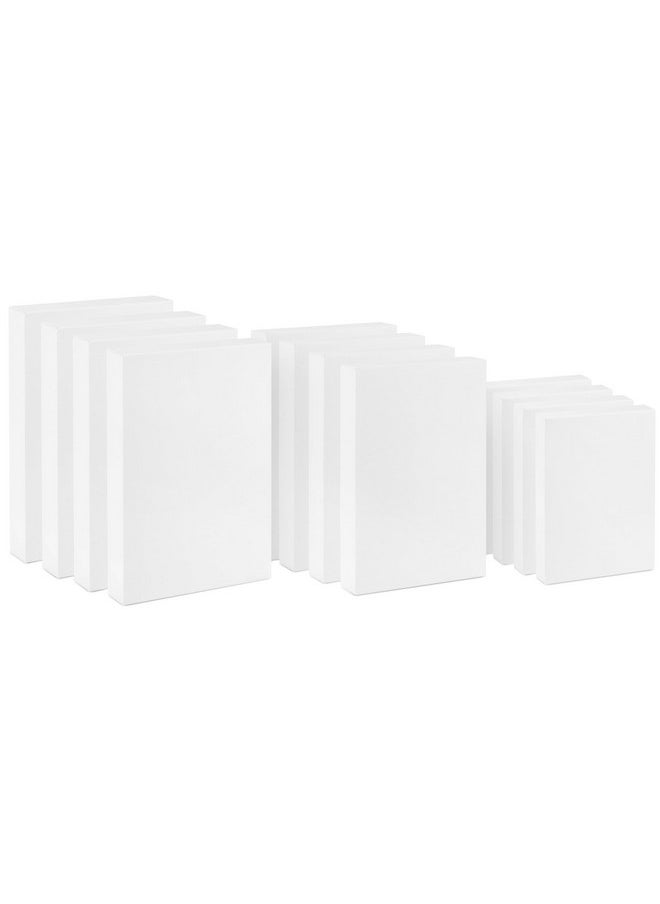 Hallmark White Gift Boxes, Assorted Sizes (12 Boxes with Lids: 4 Small 11