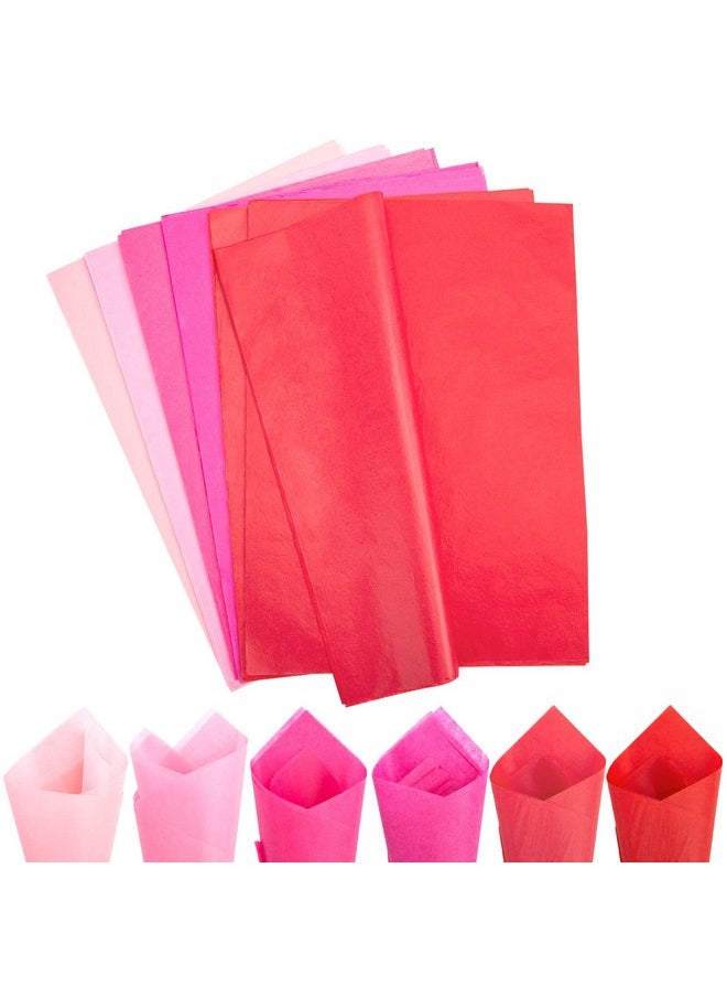 Koogel 320 Sheets Red Tissue Paper, Pink Tissue Paper Colored Tissue Paper Bulk 14x10 Inch for Gift Bags Crafts Wrapping DIY Project