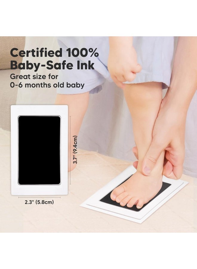 Inkless Baby Hand And Footprint Kit - Ink Pad for Baby Hand and Footprints,Dog Paw Print Kit,Dog Nose Print Kit,Clean Touch Newborn Print Kit,Baby Registry,Baby Shower Gifts,Girls,Boys (Ash Wood)