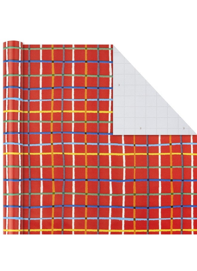 Hallmark Birthday Wrapping Paper Bundle with Cut Lines on Reverse (3-Pack: 55 sq. ft. ttl.) Bright and Holographic Prints and Patterns in Red, Blue, Yellow, White and More