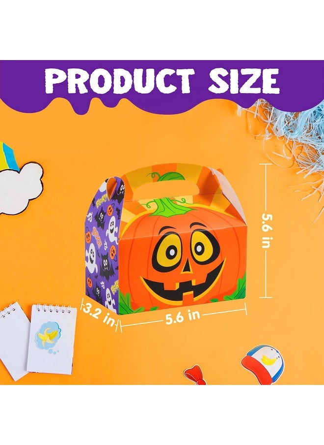 JOYIN 36 PCS Halloween Cardboard Treat Boxes Trick or Treat Candy Boxes Cookies Goodie Bags for Halloween Party Favor Supplies, Classroom Exchange Goody Bags