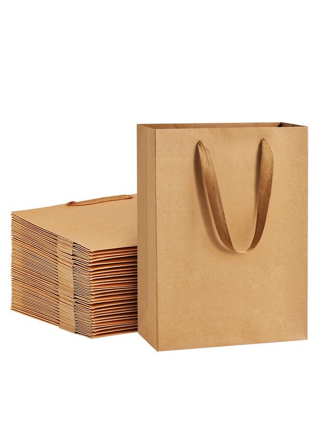 BagDream Paper Bags 8x4x11 25Pcs Gift Bags Heavy Duty Kraft Brown Gift Paper Bags with Handles Wedding Party Favor Gift Bags Shopping Bags Retail Merchandise Bags Paper Sacks