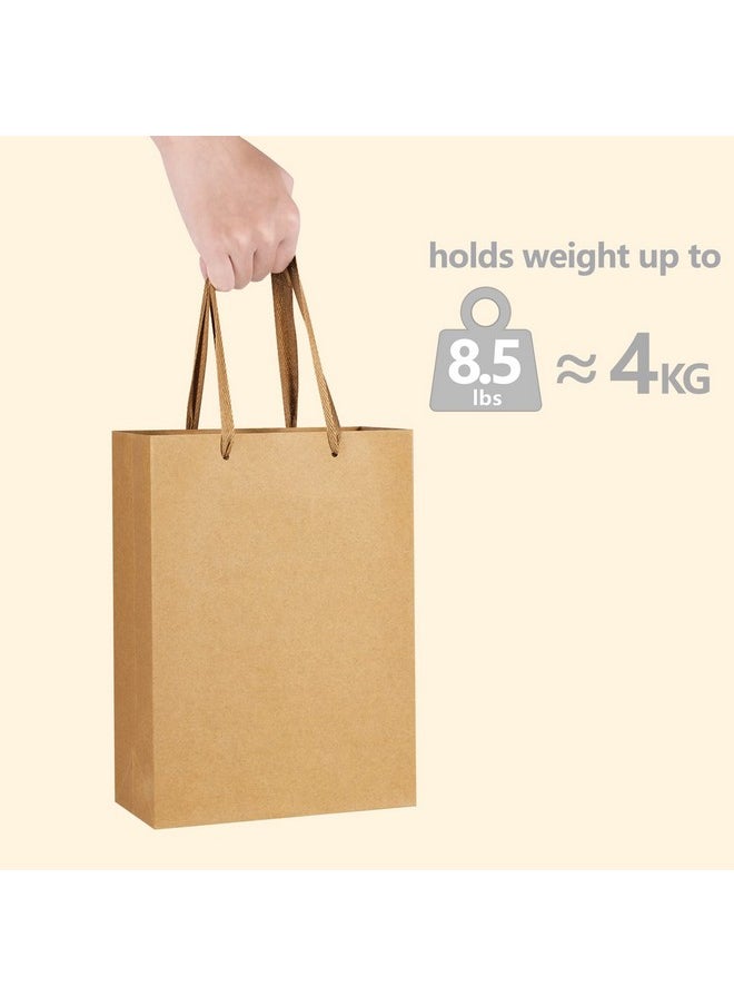 BagDream Paper Bags 8x4x11 25Pcs Gift Bags Heavy Duty Kraft Brown Gift Paper Bags with Handles Wedding Party Favor Gift Bags Shopping Bags Retail Merchandise Bags Paper Sacks