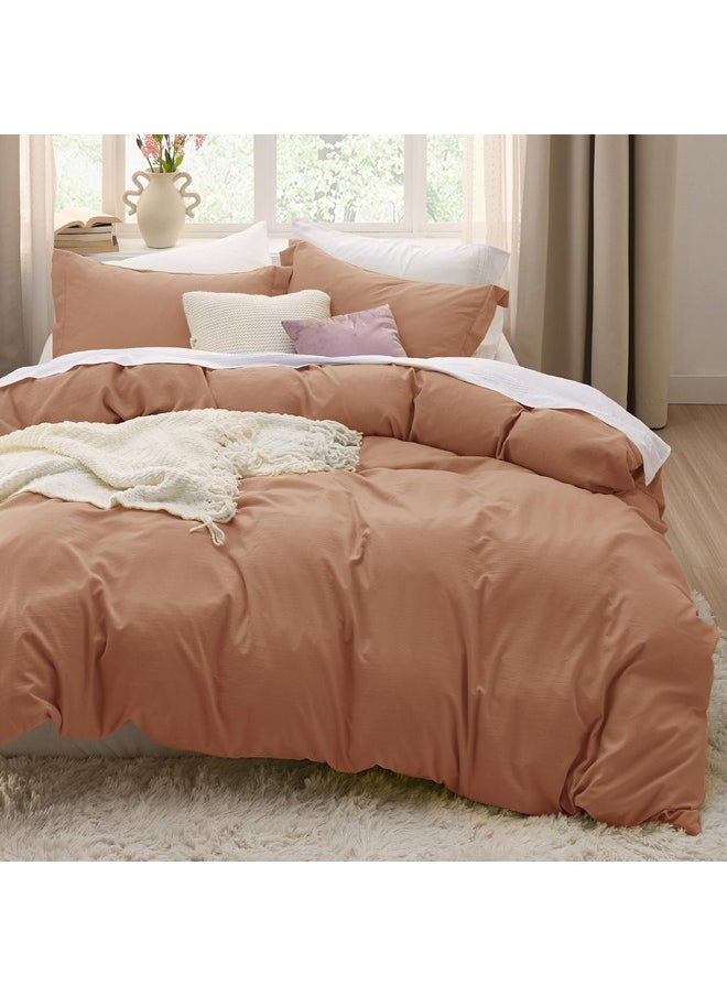 Bedsure Taupe Duvet Cover King Size - Soft Prewashed King Duvet Cover Set, 3 Pieces, 1 Duvet Cover 104x90 Inches with Zipper Closure and 2 Pillow Shams, Comforter Not Included