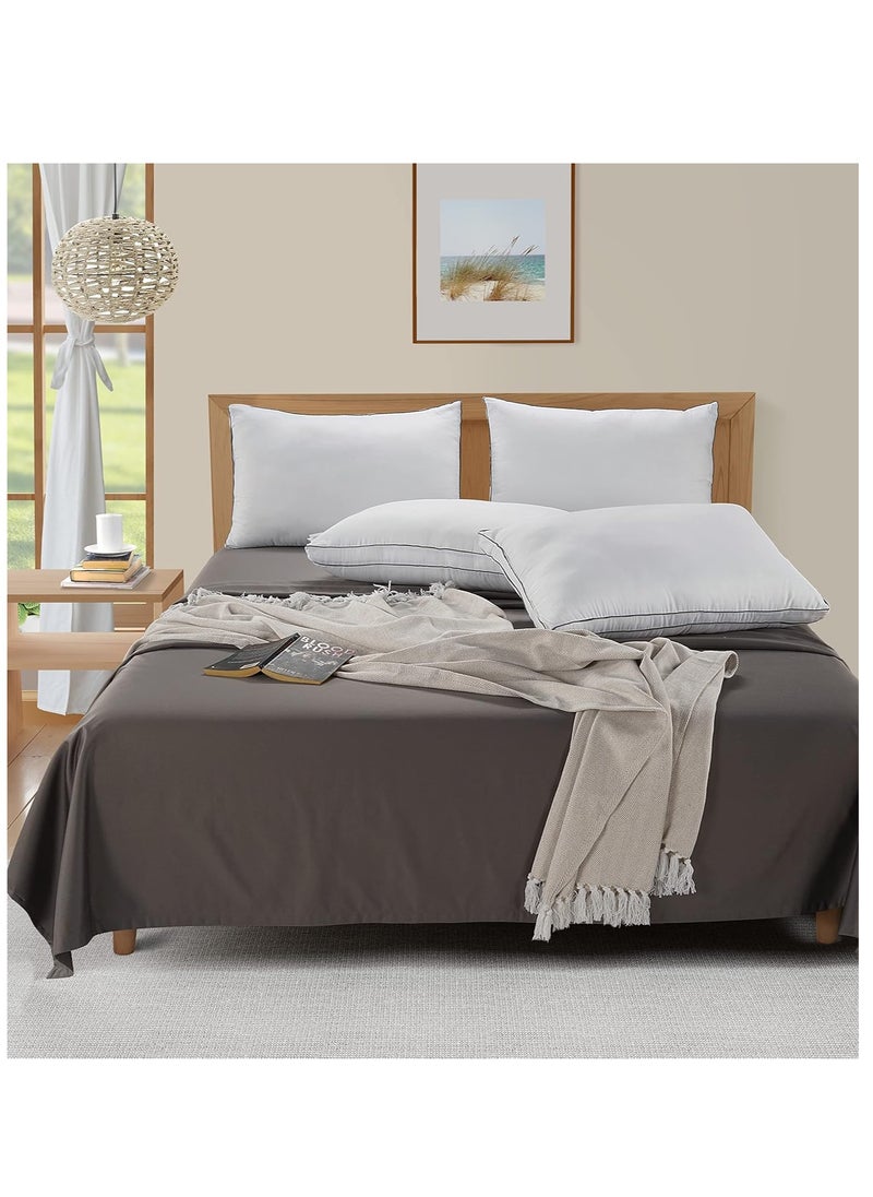 LANE LINEN Pillows Standard Size Set of 4 (20