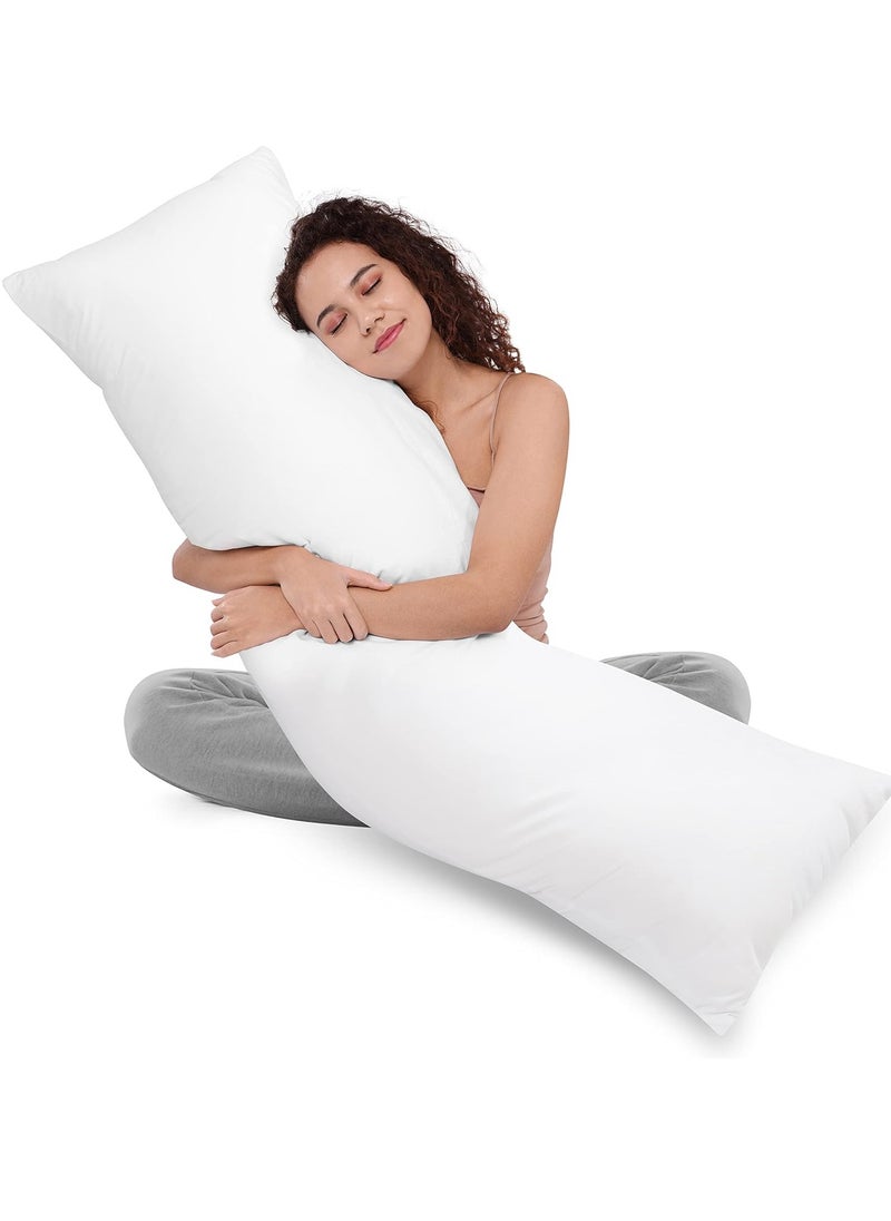 Utopia Bedding Full Body Pillow for Adults (White, 20 x 54 Inch), Long Pillow for Sleeping, Large Pillow Insert for Side Sleepers