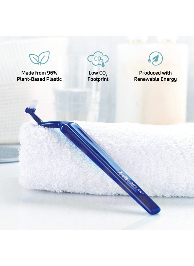 TEPE Angled Soft Bristle Toothbrush, Orthodontic Toothbrush for Braces, Small Head Toothbrush for Retainers, Implants, Universal Care, 1 Pk