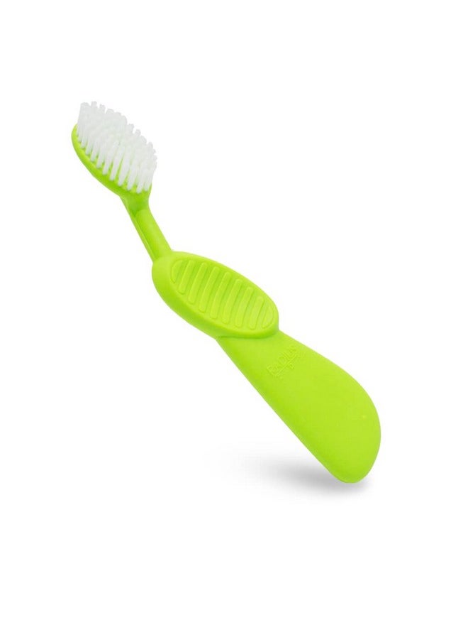 Radius Toothbrush Flex Brush BPA Free & ADA Accepted Designed to Improve Gum Health & Reduce Gum Issues - Right Hand - Lime White - Pack of 1