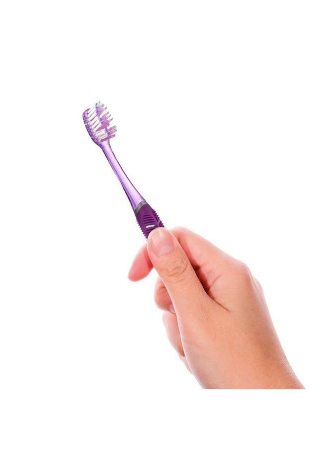 GUM Technique Deep Clean Toothbrush - Compact Soft - Soft Toothbrushes for Adults with Sensitive Extra Fine Bristles, 3ct